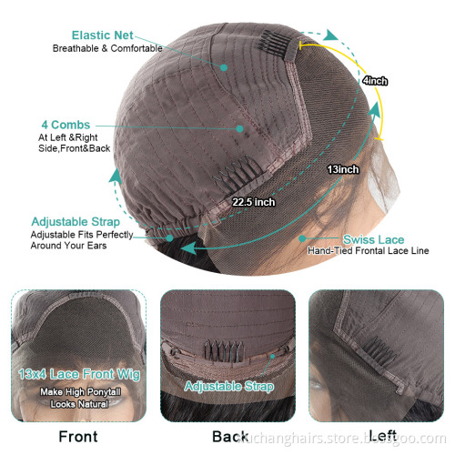 Wholesale Price Raw Virgin Unprocessed High Density Piano Color Human Hair Lace Wigs With Clips